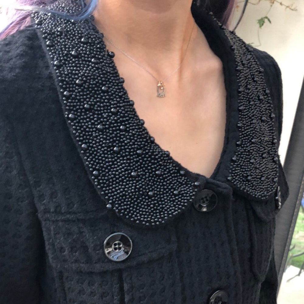 ❌SOLD❌Chloe jacket with beaded collar - Picture 2 of 8